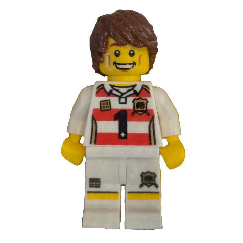 Torse blanc, jambes blanches, cheveux brun rougeâtre (White Torso, White Legs, Reddish Brown Hair)