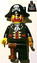 Pirate - torse noir, jambe noire, jambe cheville - alpharetta (Pirate - Black Torso, Black Leg, Peg Leg - Alpharetta)