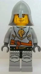 Chevalier - armure gris bleuté clair, casque - houston (Knight - Light Bluish Grey Armour, Helmet - Houston)