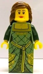 Torse vert sable, pente vert sable pour robe, cheveux bruns rougeâtres (Sand Green Torso, Sand Green Slope For Dress, Reddish Brown Hair)