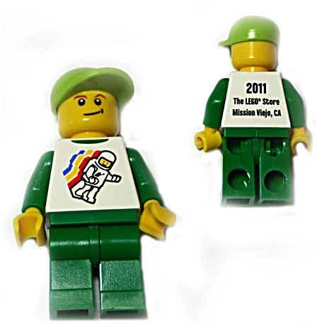 Torse blanc, jambes vertes, casquette vert citron - mission viejo (White Torso, Green Legs, Lime Cap - Mission Viejo)