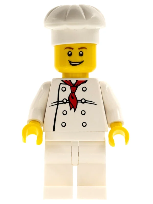 Chef - torse blanc, jambes blanches - parc terrestre (Chef - White Torso, White Legs - Overland Park)