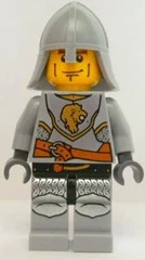 Chevalier - armure gris bleuté clair, casque - lever du soleil (Knight - Light Bluish Grey Armour, Helmet - Sunrise)