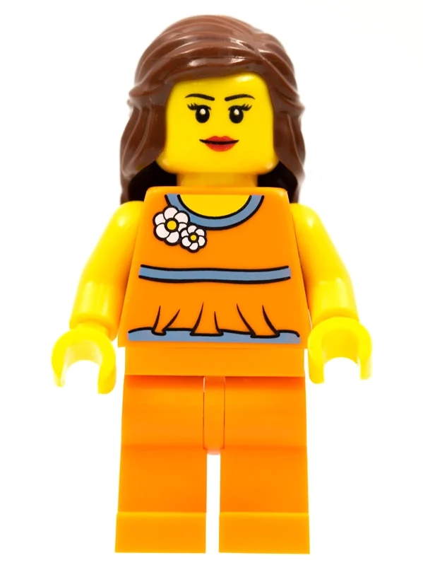 Torse orange, jambes orange, cheveux bruns rougeâtres - toronto (Orange Torso, Orange Legs, Reddish Brown Hair - Toronto)