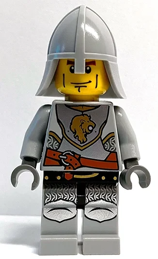 Chevalier - armure gris bleuté clair, casque - lynnwood (Knight - Light Bluish Grey Armour, Helmet - Lynnwood)