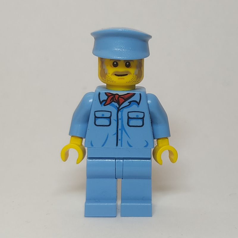 Conducteur de train - bleu moyen (Train Conductor - Medium Blue)