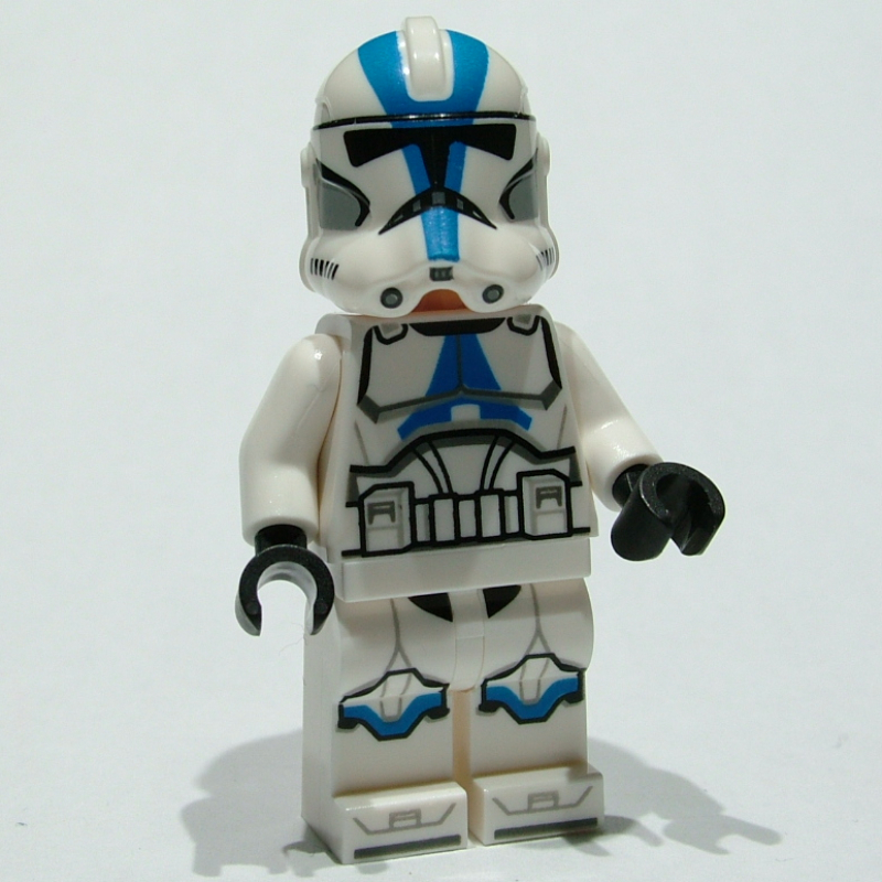 Soldat clone, 501e légion, bras blancs (Clone Trooper, 501st Legion, White Arms)