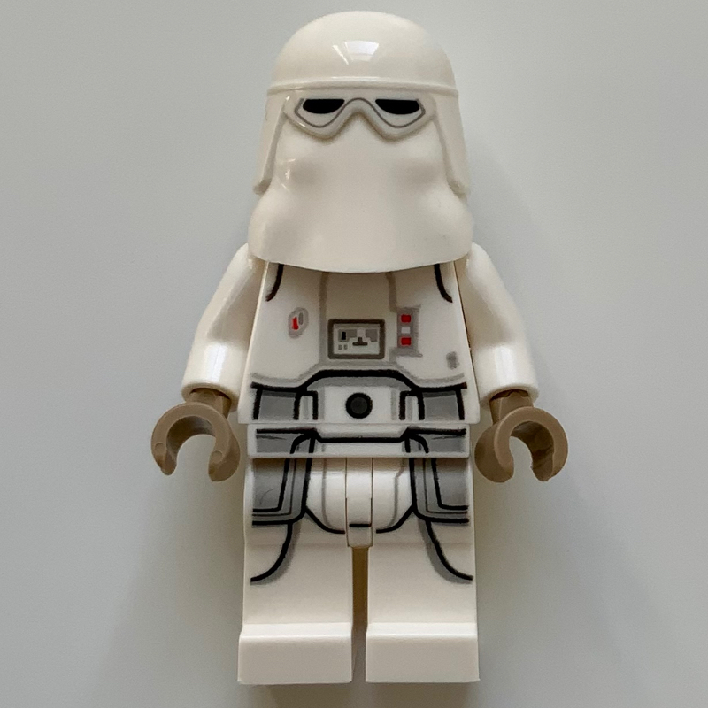 Soldat des neiges, hanches blanches, jambes imprimées, mains beige foncées (3626cpr1587 tête) (Snowtrooper, White Hips, Printed Legs, Dark Tan Hands (3626cpr1587 Head))