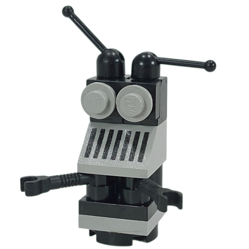 Droïde espace classique - noir et gris (Classic Space Droid - Black and Grey)