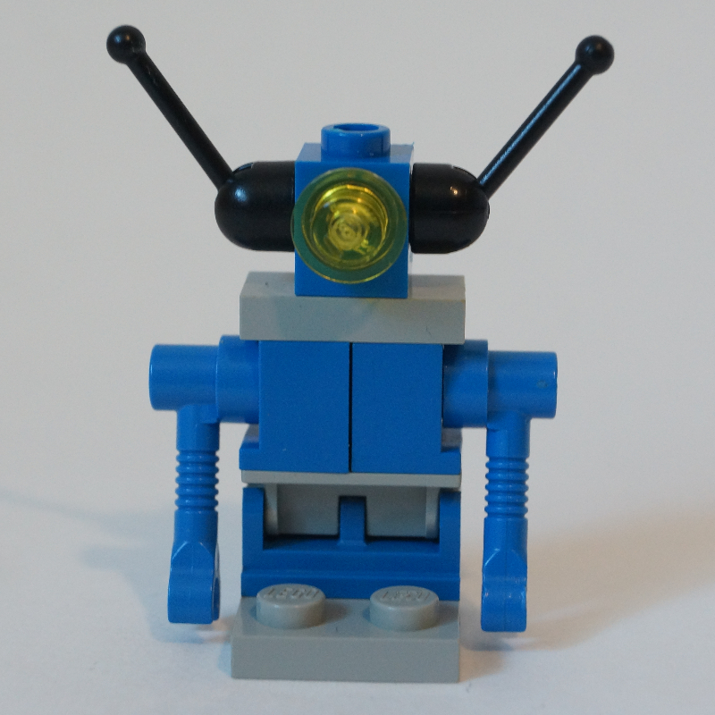 Droïde espace classique - bleu et gris (Classic Space Droid - Blue and Grey)