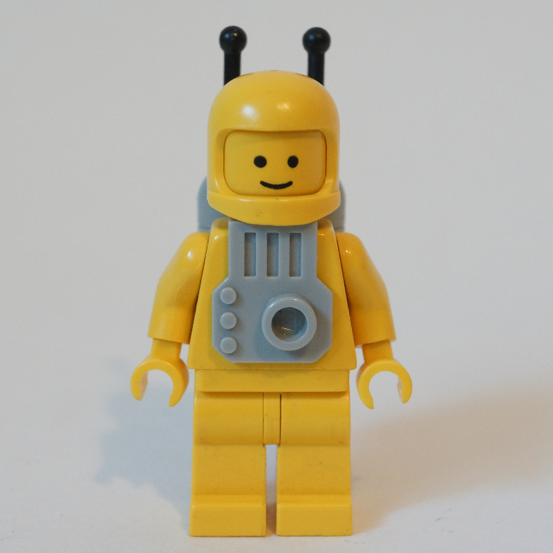 Astronaute classique, jaune avec jetpack (casque 3842b) (Classic Spaceman, Yellow with Jetpack (3842b Helmet))