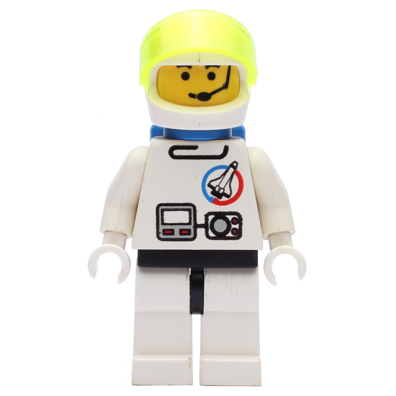 Commande de lancement - astronaute, casque, visière vert fluo transparent, bouteilles d’air bleues (Launch Command - Astronaut, Helmet, Trans-Neon Green Visor, Blue Airtanks)