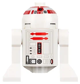 Droïde astromécano, r5-d4, rayures longues, corps 30361c (Astromech Droid, R5-D4, Long Stripes, 30361c Body)