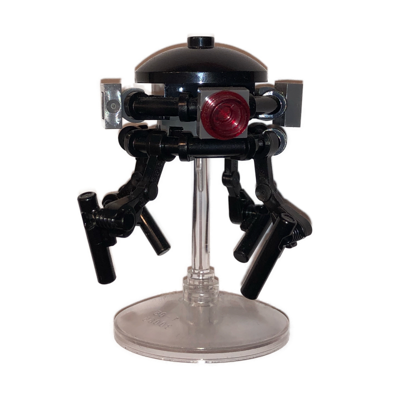 Imperial probe droïde - plaque bleu foncé gris (Imperial Probe Droid - Dark Bluish Grey Plate)
