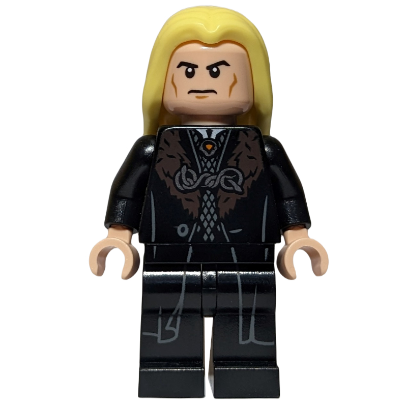 Lucius Malfoy, robes noires avec fourrure rouge foncé (Lucius Malfoy, Black Robes with Dark Red Fur)