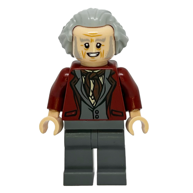 Garrick Ollivander, veste rouge foncé, cheveux balayés en arrière (Garrick Ollivander, Dark Red Jacket, Hair Swept Back)