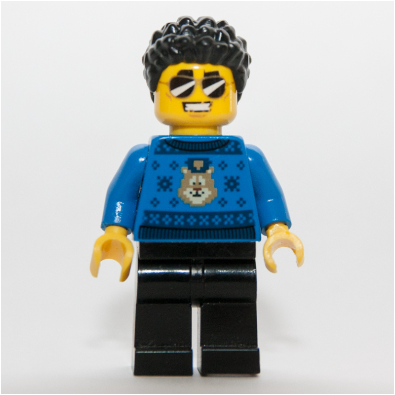 Duke DeTain - chandail de noël bleu (Duke Detain - Blue Christmas Sweater)