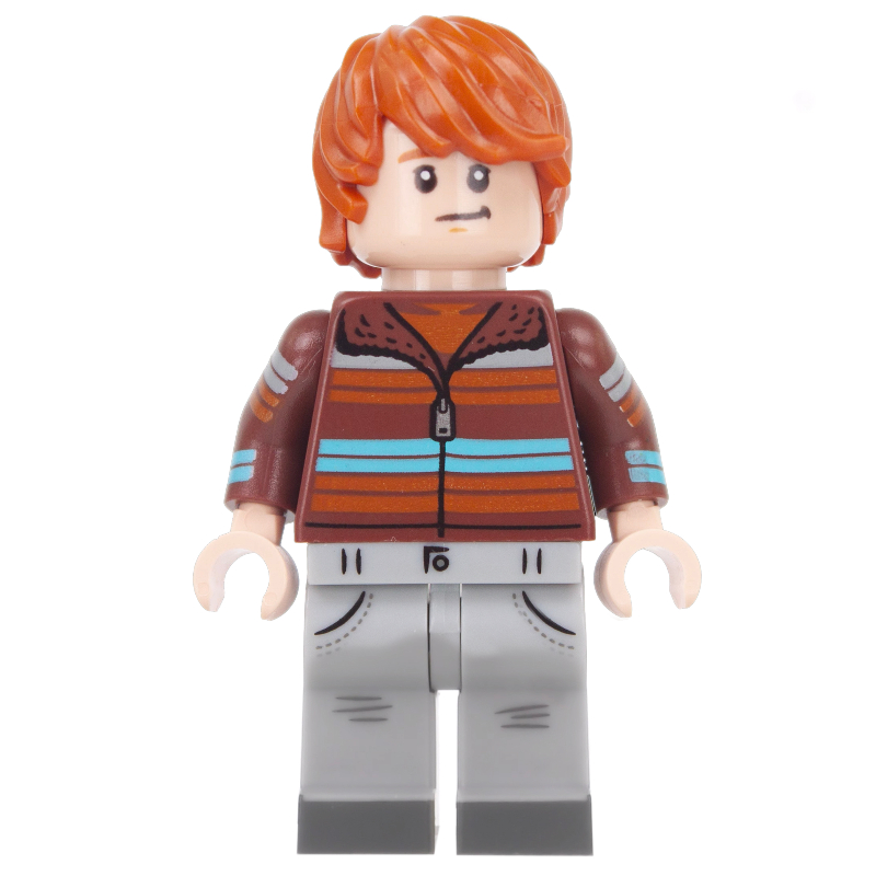 Ron Weasley, pull brun rougeâtre, jambes gris bleuté clair (Ron Weasley, Reddish Brown Sweater, Light Bluish Grey Legs)