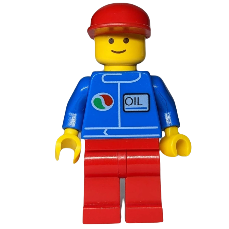 Octan - torse bleu, jambes rouges, casquette rouge (Octan - Blue Torso, Red Legs, Red Cap)