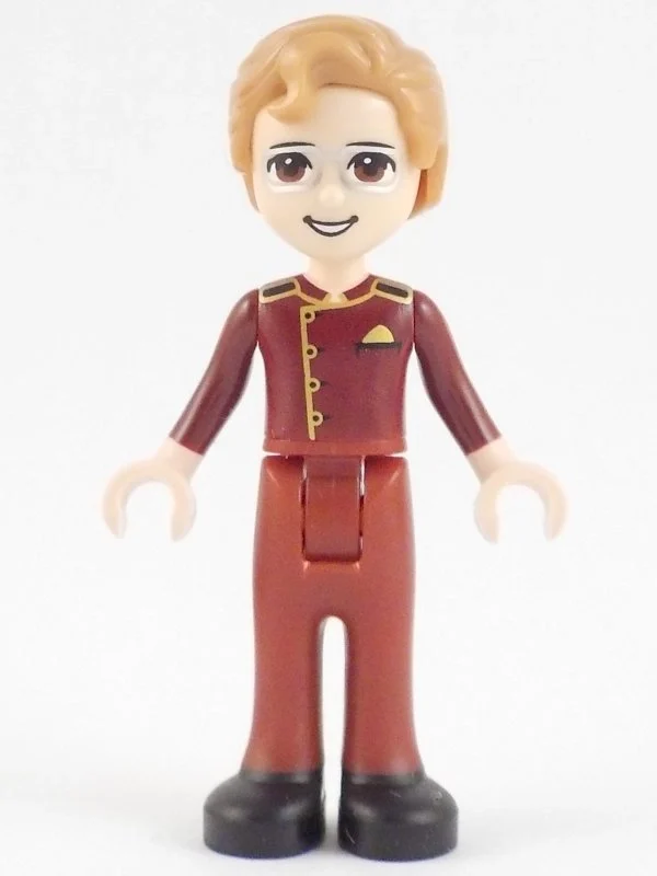 Julian — costume d'huissier rouge foncé (Julian - Dark Red Usher Costume)
