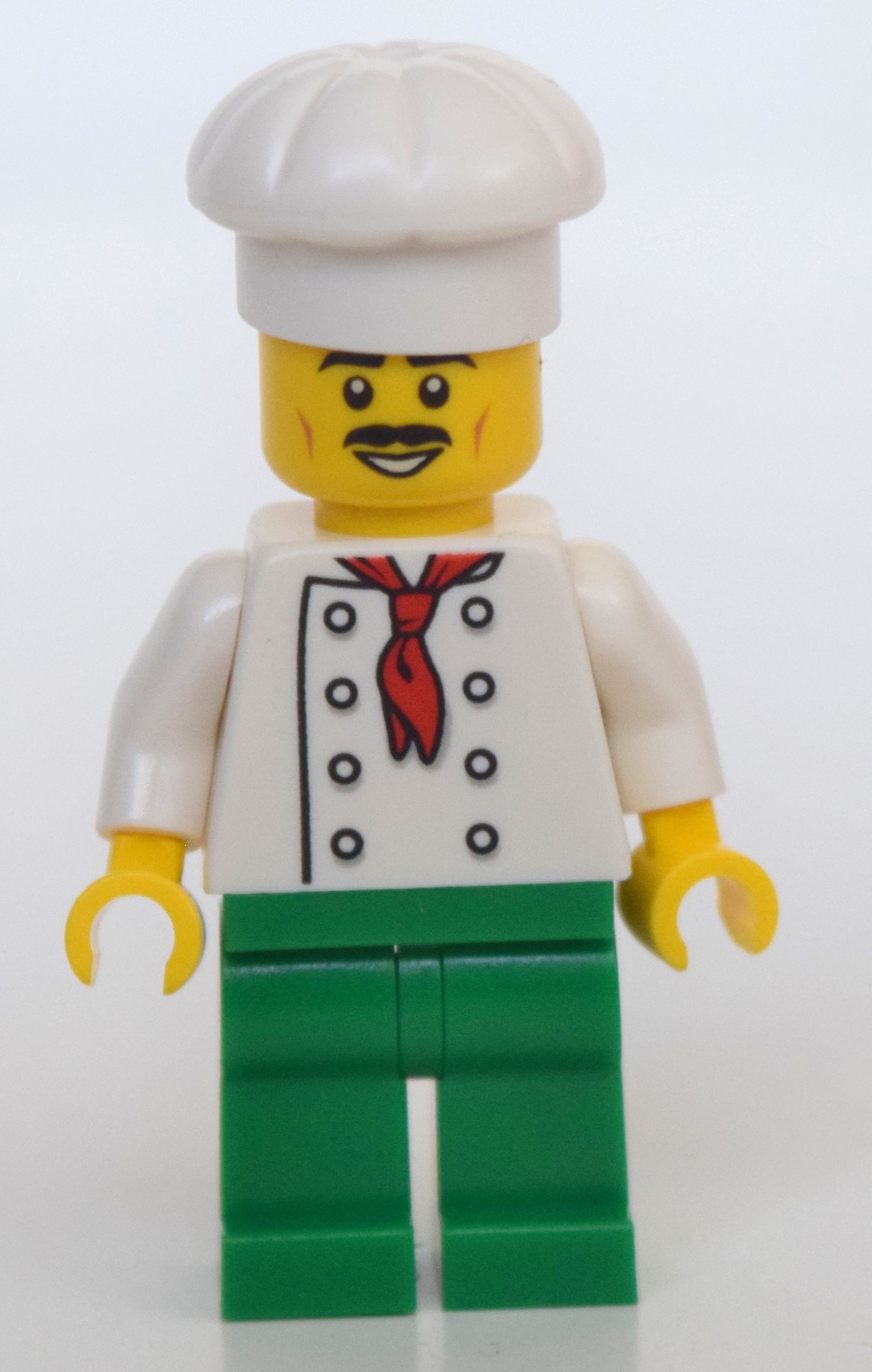 Chef, jambes vertes, chapeau de chef, moustache (Chef, Green Legs, Chef Hat, Moustache)