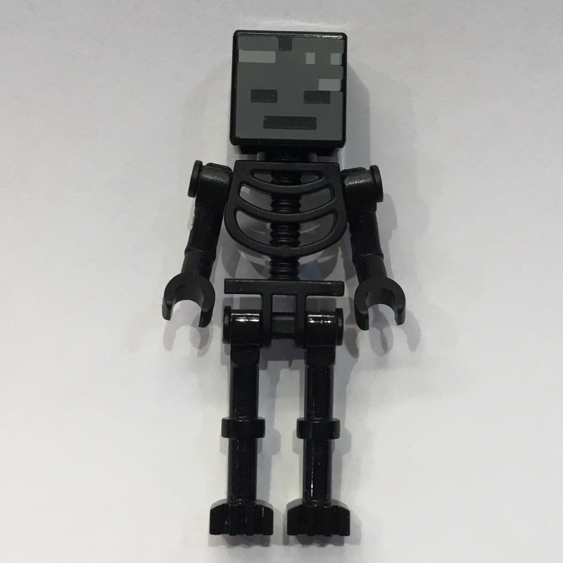 Squelette de garrot, crâne carré, bras pliés (Wither Skeleton, Square Skull, Bent Arms)