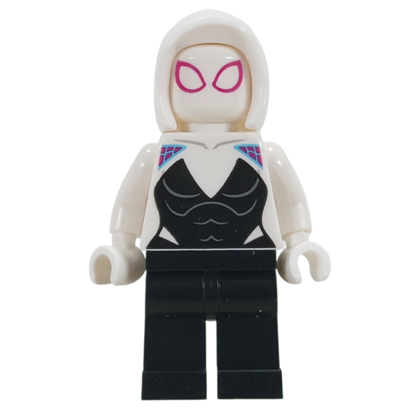 Fantôme-araignée / spider-Gwen, capuche avant ouvert, mains blanches (Ghost-Spider / Spider-Gwen, Open Front Hood, White Hands)