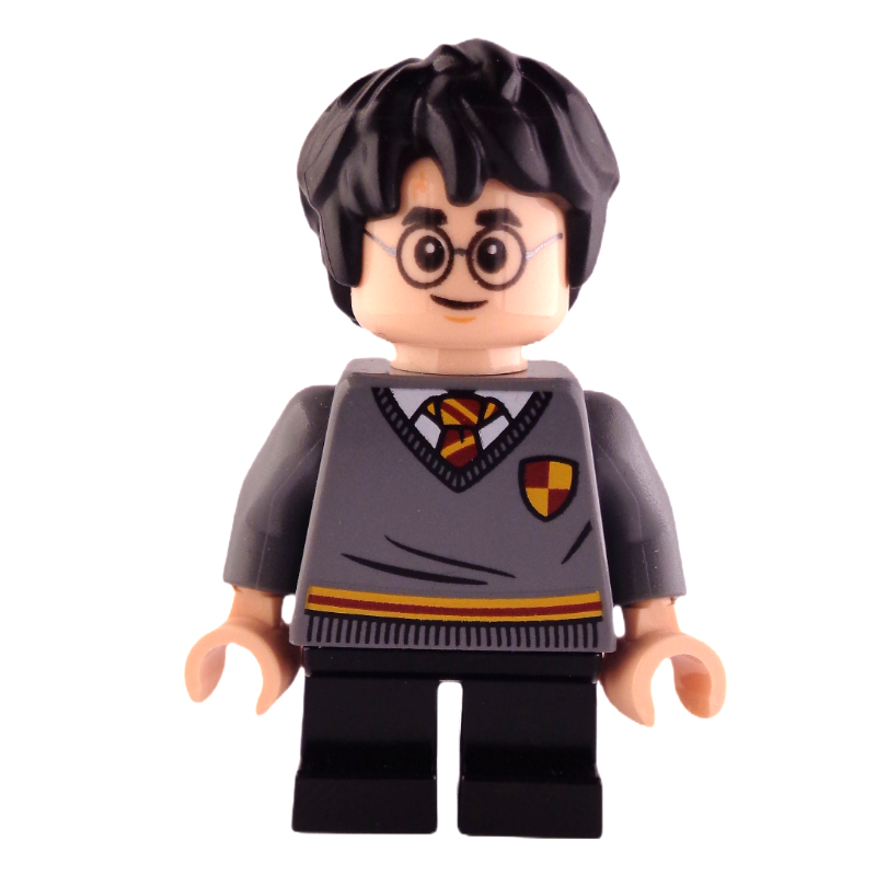 Harry Potter, chandail gryffondor avec crête, jambes courtes (Harry Potter, Gryffindor Sweater with Crest, Short Legs)