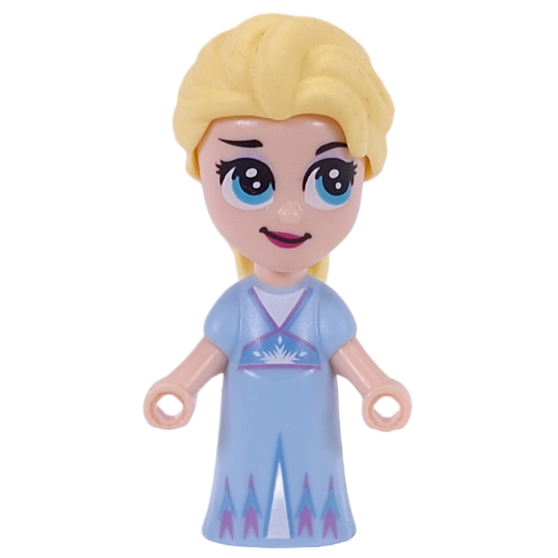 Elsa — micro-poupée, robe bleu clair vif, cheveux dans la queue, levant la tête (Elsa - Microdoll, Bright Light Blue Dress, Hair in Tail, Looking Up)