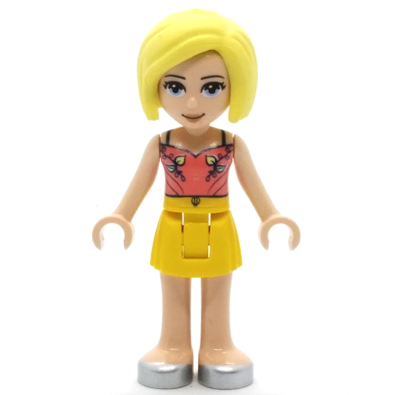 Roxy - haut corail, jupe jaune (Roxy - Coral Top, Yellow Skirt)