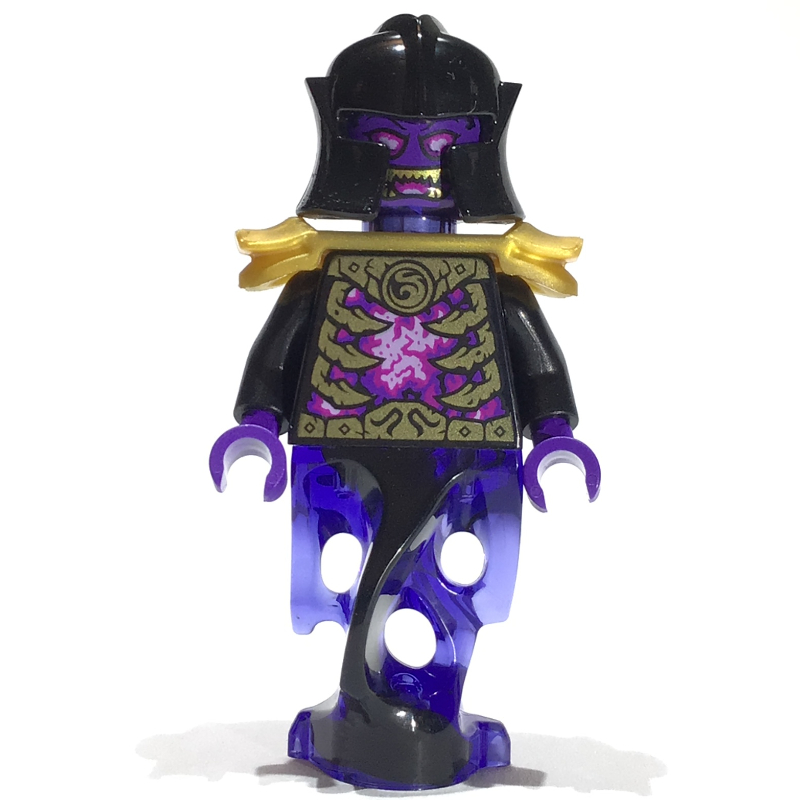 Overlord - tête transparent-violette, torse noir, épaulière (Overlord - Trans-Purple Head, Black Torso, Shoulder Guard)