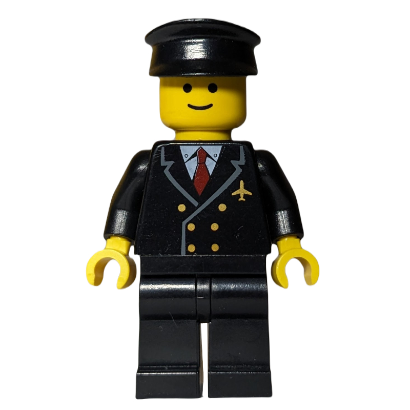 Pilote - torse noir, jambes noires chapeau noir (Pilot - Black Torso, Black Legs Black Hat)