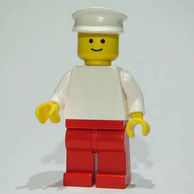 Torse blanc, jambes rouges, chapeau blanc (White Torso, Red Legs, White Hat)