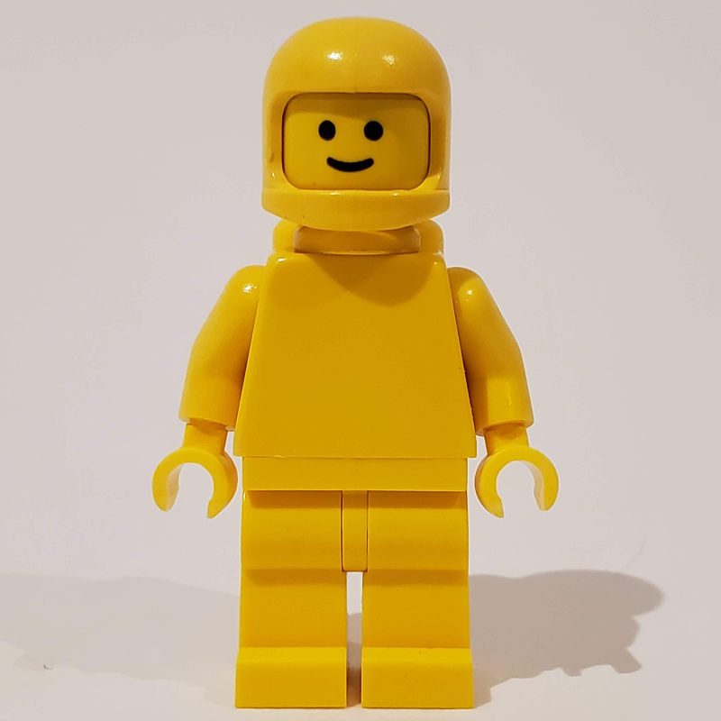 Astronaute classique, jaune uni avec des réservoirs d'air (casque 3842b) (Classic Spaceman, Plain Yellow with Airtanks (3842b Helmet))