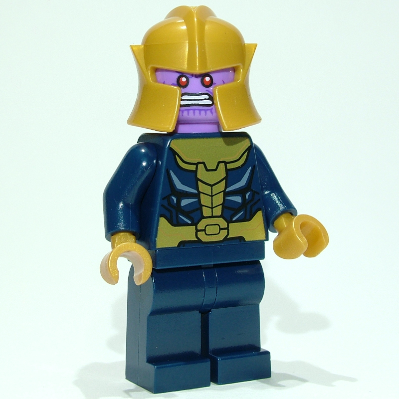 Thanos en tenue bleu foncé et or (jambes lisses) (Thanos in Dark Blue and Gold Outfit (Plain Legs))