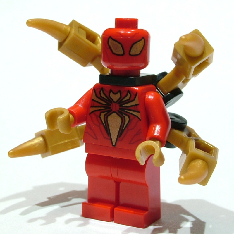 Araignée de fer avec support de cou et deux pièces bras mécaniques (Iron Spider with Neck Bracket and Two-Piece Mechanical Arms)