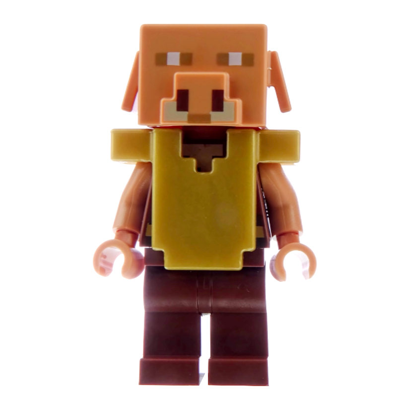 Piglin, armure, jambes brun rougeâtre (Piglin, Armor, Reddish Brown Legs)