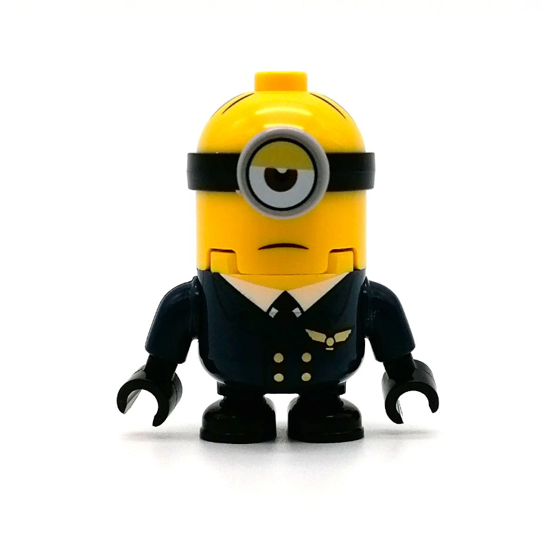 Minion stuart - bleu général, œil à moitié fermé (Minion Stuart - Blue Overall, Half Closed Eye)