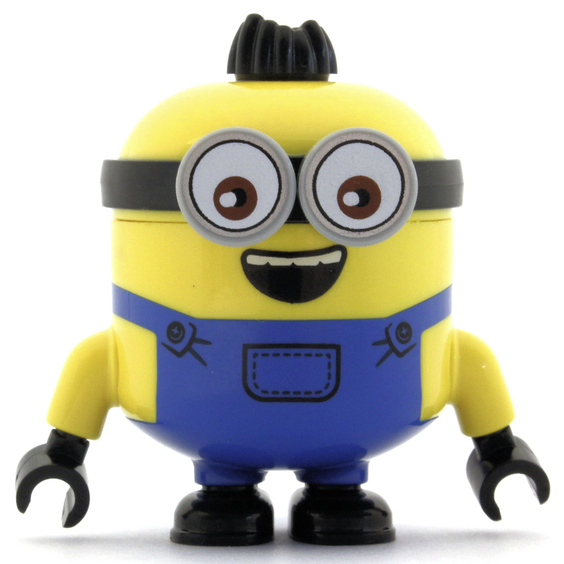 Minion otto, salopette bleue, heureux (Minion Otto, Blue Overalls, Happy)