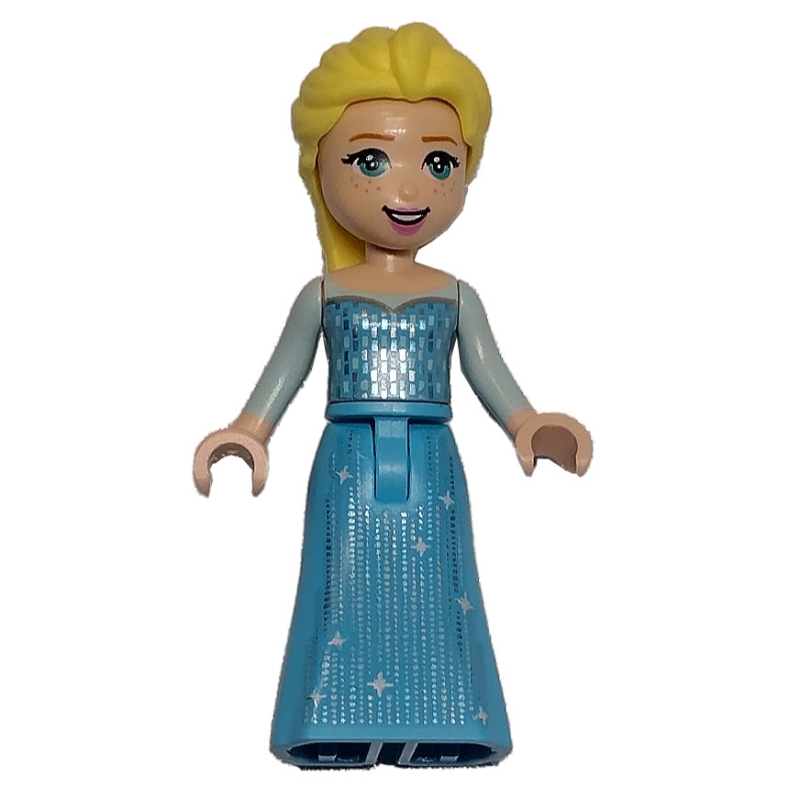 Elsa, robe azur moyen, sans cape (Elsa, Medium Azure Dress, No Cape)
