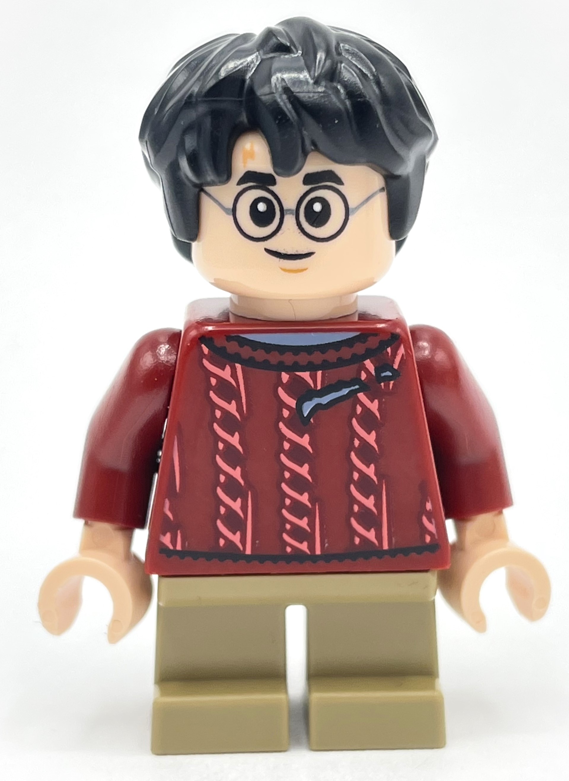 Harry Potter, pull rouge foncé, jambes courtes (Harry Potter, Dark Red Sweater, Short Legs)