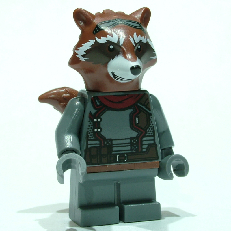 Rocket Raccoon, tenue gris bleuté foncé (Rocket Raccoon, Dark Bluish Gray Outfit)