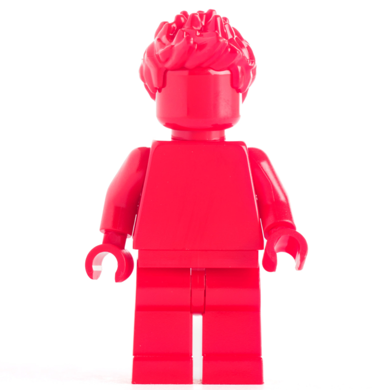 Rouge monochrome avec des cheveux (Monochrome Red with Hair)