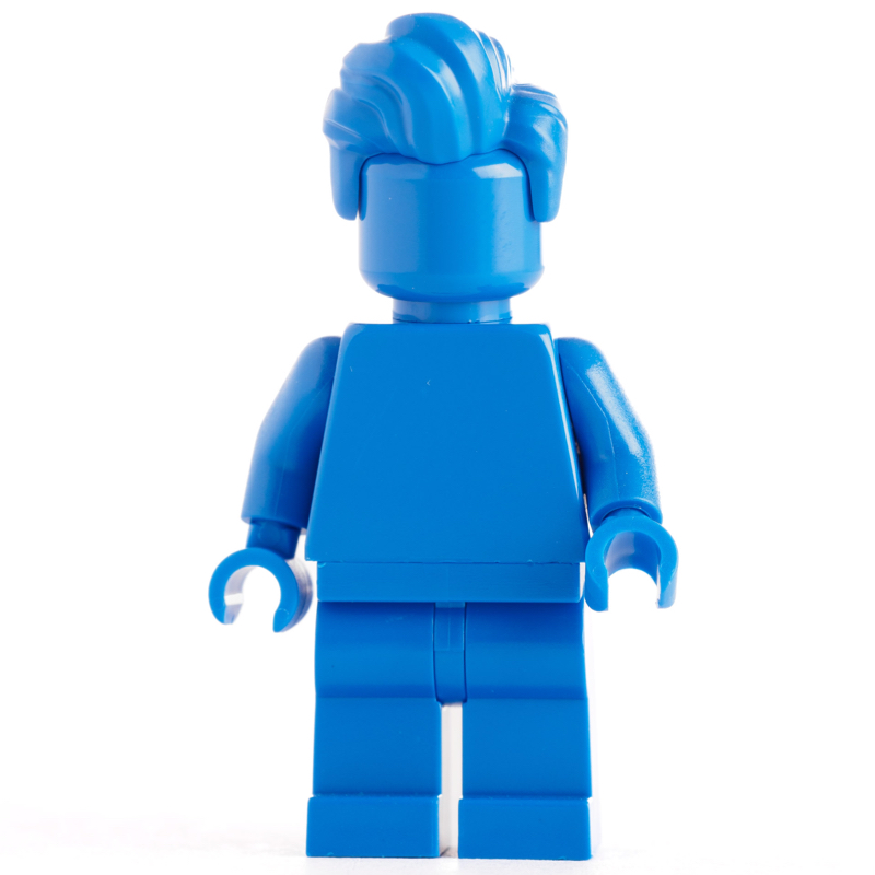 Bleu monochrome avec des cheveux (Monochrome Blue with Hair)