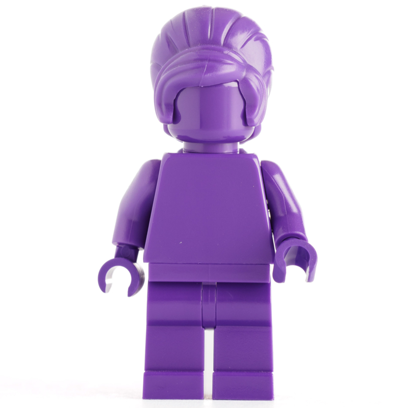 Monochrome violet foncé avec des cheveux (Monochrome Dark Purple with Hair)