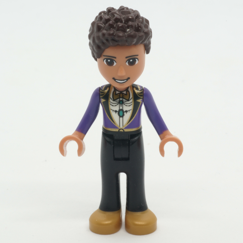 River — veste pourpre foncé, pantalon noir, cheveux brun foncé (River - Dark Purple Jacket, Black Pants, Dark Brown Hair)