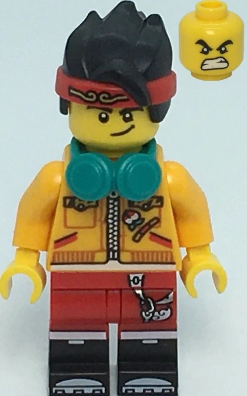 Monkie Kid — en colère, torse orange (Monkie Kid - Angry, Orange Torso)