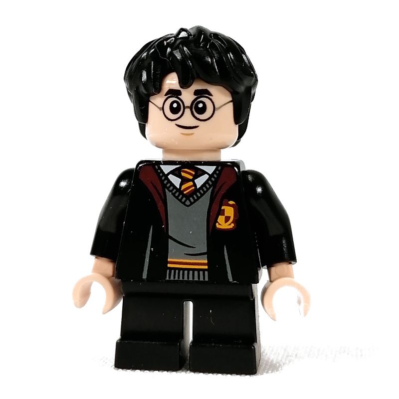 Harry Potter, robe gryffondor ouverte, jambes courtes (3626c tête) (Harry Potter, Gryffindor Robes Open, Short Legs (3626c Head))