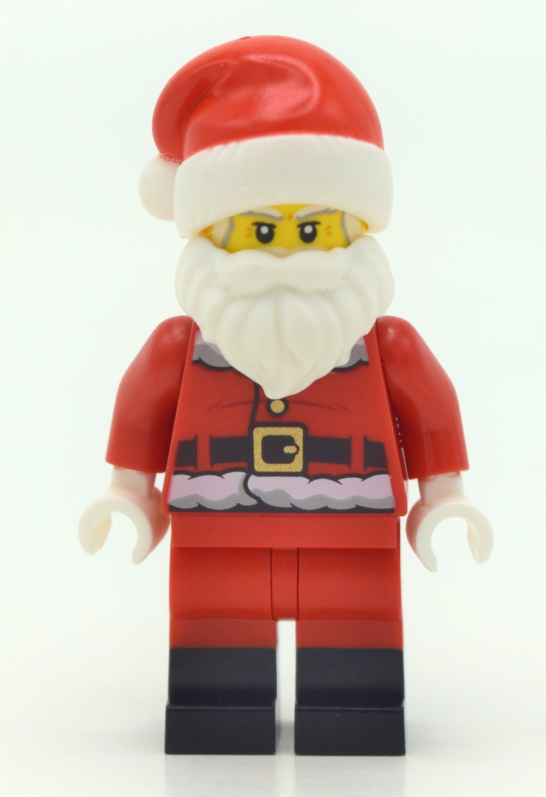 Père Noël, bottes noires, canne à sucre sur le dos (Santa, Black Boots, Candy Cane on Back)