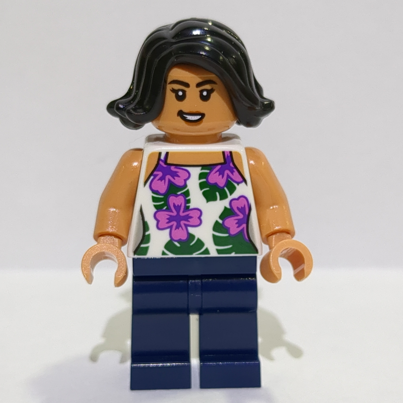 Sammy, jambes bleu foncé, débardeur (Sammy, Dark Blue Legs, Vest Top)